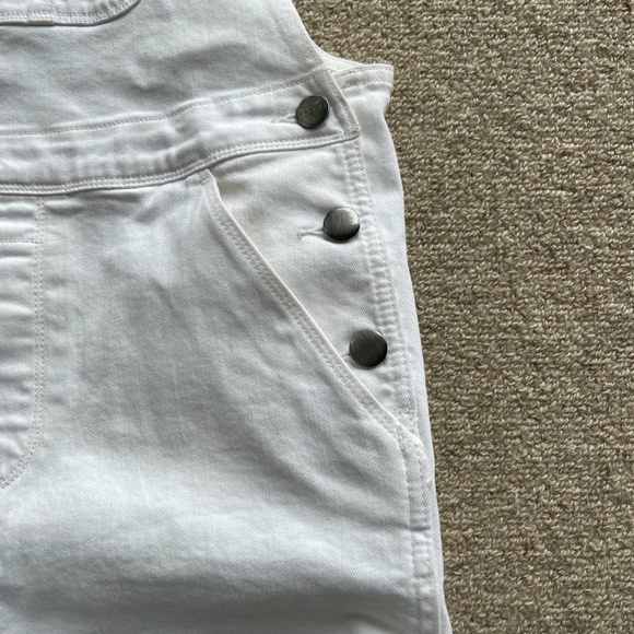Frame Le Garcon White Short Overalls, M - Picture 10 of 13